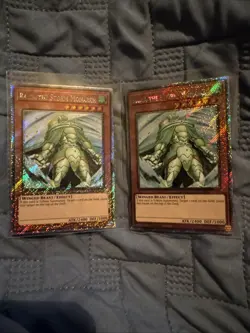 2X Yugioh Raiza the Storm Monarch RA03-EN180 Platinum Secret Rare 1st Ed NM - Image 1