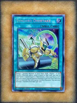 Yugioh Synchro Overtake DAMA-EN067 Secret Rare 1st Ed NM - Image 1