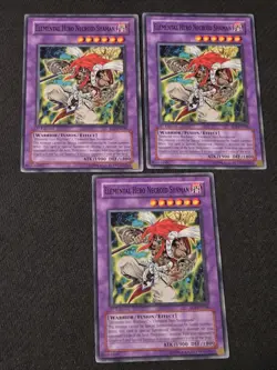 3x Elemental Hero Necroid Shaman x3 EOJ-EN036 Common 1st Edition NM Yugioh - Image 1