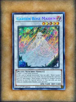 Yugioh Garden Rose Maiden LDS2-EN113 Secret Rare 1st Ed NM - Image 1