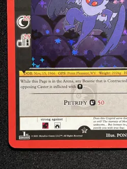 MetaZoo Mothman Holo Promo Card Pin Club Nightfall 1/15 NM with Pin - Image 3