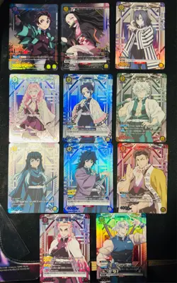 UNION ARENA JAPANESE DEMON SLAYER PARALLEL FOIL FULL ART CARD LOT MINT - Image 1