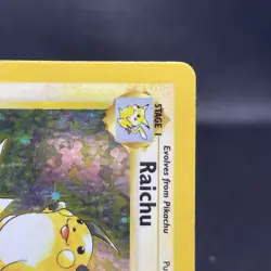 Raichu #14 14/102 Base Set Holo Rare Unlimited Vintage WOTC Pokemon Card - MP - Image 3