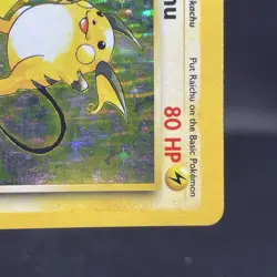 Raichu #14 14/102 Base Set Holo Rare Unlimited Vintage WOTC Pokemon Card - MP - Image 4