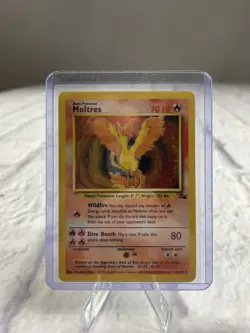 Moltres 12/62 Fossil Set Rare Holo Pokemon Card WOTC 1999 - Image 1