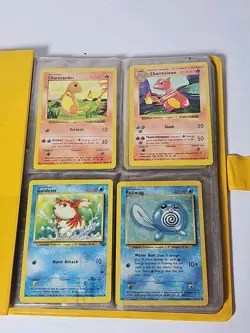 1999 Pokemon Bulbasaur Yellow Collector's Album Vintage Pocket Binder +Cards - Image 4