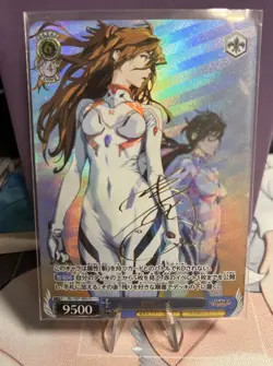 Asuka Langley Soryu Evangelion Neon STAR Goddess Waifu Holo Card Mari - Image 1