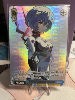 Doujin Art Waifu Anime Holo Foil ACG Card - Evangelion Rei Ayanami - Image 1