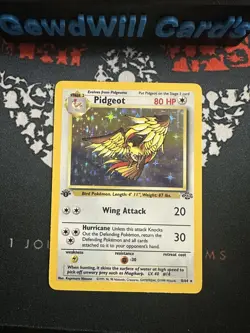 Pidgeot Jungle 8/64 1st Edition Holo Rare Card Pokemon TCG Light Play - Image 1
