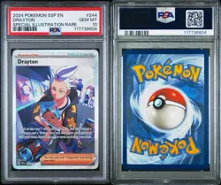 PSA 10 Drayton 244/191 SIR Surging Sparks SSP Pokemon Card GEM MINT - Image 3