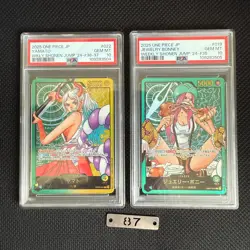 PSA 10 Yamato Bonney SEQ OP07-019 OP06-022 Lecafig WEEKLY Jump ONE PIECE Card 87 - Image 1