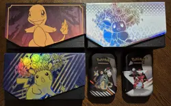 Pokemon TCG Accessories Lot - Tins, Cards, Boxes, Posters, Guides * Read * - Image 2