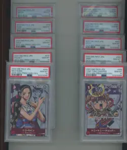 Lot (10) 2022 One Piece JPN 25th Anv Premium Card Coll Sequential PSA 10 Luffy - Image 1