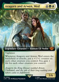 Near Mint x 1 Aragorn and Arwen, Wed - Extended Art The Lord of the Rings: Tales - Image 1