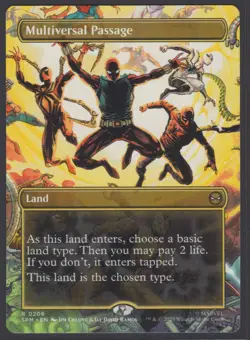 MTG Marvel’s Spider-Man Multiversal Passage (Borderless) #206 Rare - Image 1