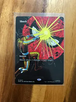 Shock (Borderless) 0027 (M) MTG Marvel's Spider-Man Mythic Non-Foil Regular - Image 1