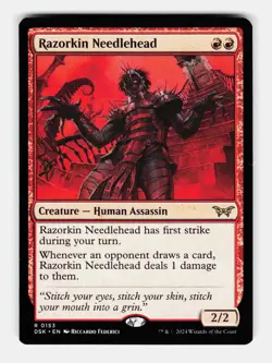 MTG: Razorkin Needlehead | Duskmourn: House of Horror 153 NM - Image 1
