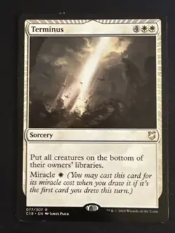 1x Terminus (077) Commander 2018 LP MTG Magic the Gathering x1 MKE - Image 1