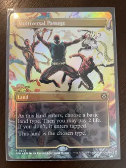 MTG Marvel’s Spider-Man Multiversal Passage (Borderless) Foil #206 Rare - Image 1