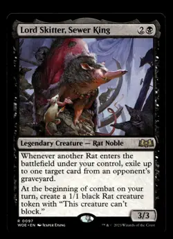 Lord Skitter, Sewer King 97 R Wilds of Eldraine - Image 1