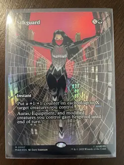 MTG Marvel’s Spider-Man Silkguard (Borderless) Foil #37 Mythic - Image 1