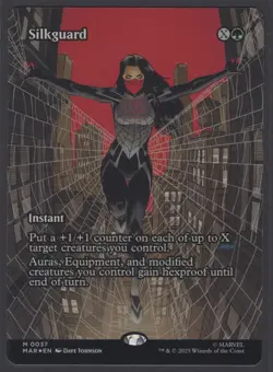 MTG Marvel’s Spider-Man Silkguard (Borderless) Foil #37 Mythic - Image 2