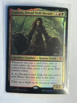 Faldorn, Dread Wolf Herald Commander Legends: Battle for Baldur's Gate Foil - Image 1