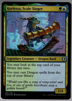 Korlessa, Scale Singer 280/361 Uncommon Foil Baldur's Gate Magic TCG NM - Image 1