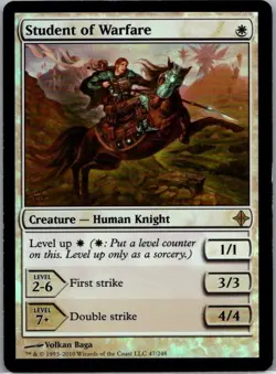 #47 Student of Warfare Rise of the Eldrazi Rare Foil - Image 1