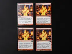 4x Burning Inquiry MP [Magic 2010 M10] #2 Mtg Magic Free Tracking! - Image 1
