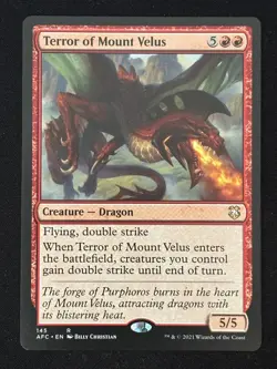 1x MTG Terror of Mount Velus - (AFC) #145 - Magic the Gathering - Image 1