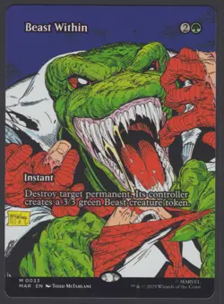 MTG Marvel’s Spider-Man Beast Within (Borderless) #33 Mythic - Image 1