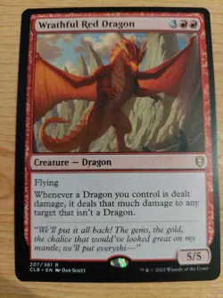 Wrathful Red Dragon - 207/361 (Baldur's Gate) - Near Mint NM - Rare - Image 1