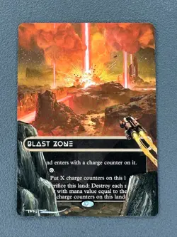 Blast Zone MTG Edge of Eternities: Stellar Sights Hand Painted Altered Art Tentz - Image 1