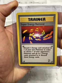 Super Energy Removal 108/130 Trainer Rare Pokemon 2000 Base Set 2 LP/NM Vintage - Image 1
