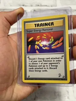 Super Energy Removal 108/130 Trainer Rare Pokemon 2000 Base Set 2 LP/NM Vintage - Image 2