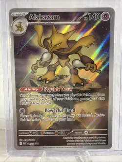 Alakazam 009 Black Star Promo Pokemon Mega Evolution ETB NM Ungraded - Image 1