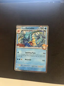 Pokemon Misty's Gyarados (Prerelease) 049/182 Sv10: Destined Rivals Stamped 4 - Image 1