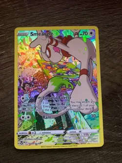 Pokemon Smeargle TG10 Silver Tempest Trainer Gallery Ultra Rare Full Art Holo NM - Image 2