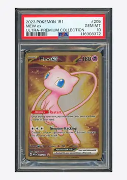 Pokemon PSA10 Mew ex Metal 2023 205/165 Ultra Premium Collection English - Image 1