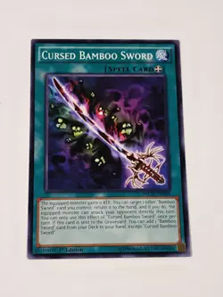 Yugioh Cursed Bamboo Sword NECH-EN068 The New Challengers 1st Edition Common NM - Image 1