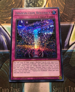 *** TRANSACTION ROLLBACK *** 1ST EDITION PRISMATIC SECRET RARE MP24-EN134 YUGIOH - Image 1