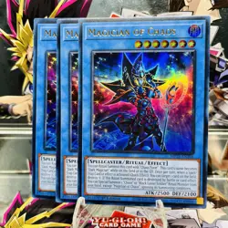 3x Yugioh Playset Magician of Chaos MP25-EN266 Ultra Rare 1st Ed Near Mint - Image 1