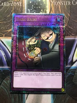 *** DARK BRIBE *** 1ST EDITION QUARTER CENTURY SECRET RARE RA03-EN187 YUGIOH! - Image 1
