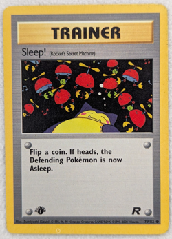 2000 Trainer Sleep! #79 Team Rocket Regular Pokemon Card Common 1st Edition - Image 1