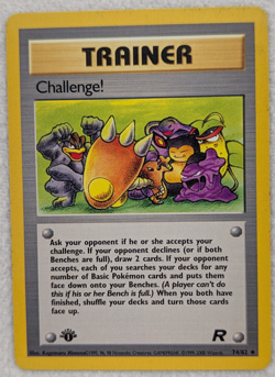 2000 Trainer Challenge! #74 Team Rocket Regular Pokemon Card UC 1st Edition - Image 1