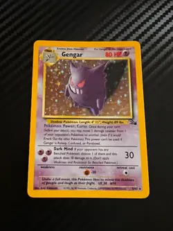 NM Gengar 5/62 Fossil Holo Vintage Clean Card Pokemon READ DESC - Image 3