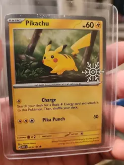 Pikachu - (Holiday Calendar) 025/165 Miscellaneous Cards & Products Holo - Image 1