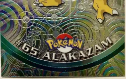 ALAKAZAM #65, Series 1 - 2000, Topps TV Animation Edition Chrome Pokemon Card - Image 2