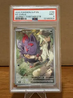 N's Zorua 189 Sv: Scarlet & Violet Promo Cards PSA 9 - Image 1